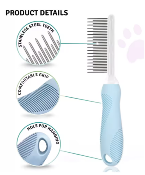 Pet Grooming Needle Comb for Cleaning Fur (Single Piece)