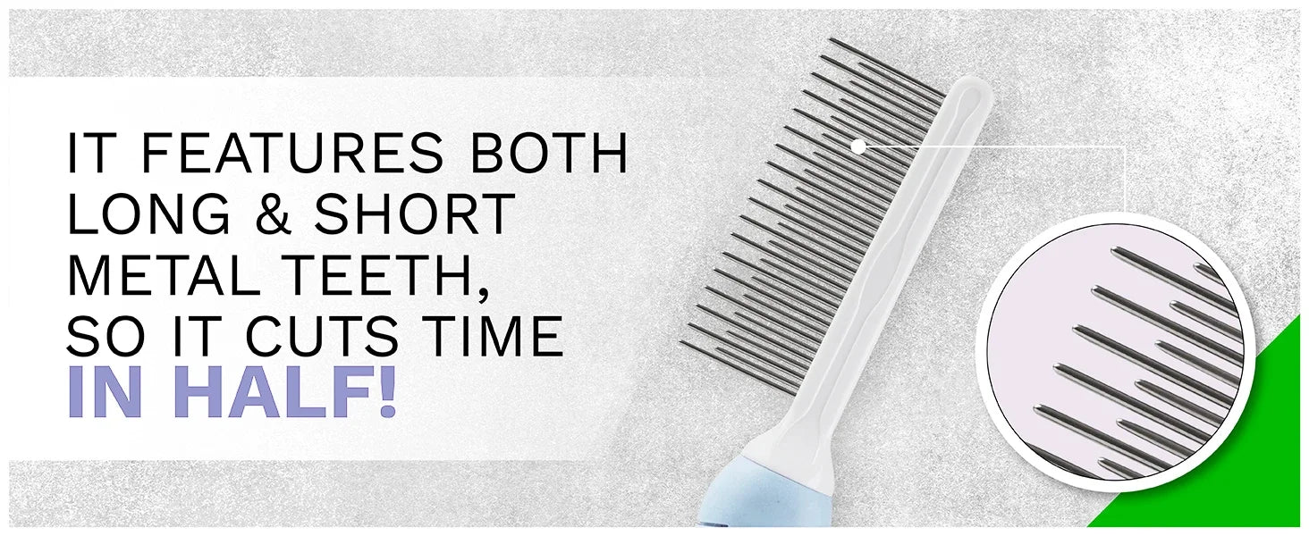 Peine de agujas para limpieza del pelaje de mascotas (pieza individual)